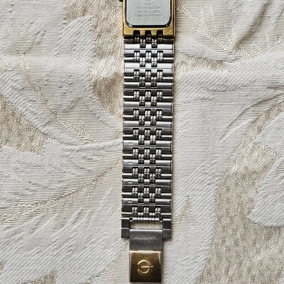 Elgin Black and Gold Tone Diamond Quartz Stainless Steel Watch - Picture 7 of 16